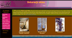 Desktop Screenshot of dekoracjeokien.pl