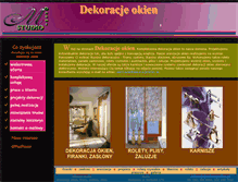 Tablet Screenshot of dekoracjeokien.pl